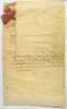 Quittance manuscrite sign&eacute;e pour la somme de vingt-quatre mille livres pour ses gages du gouvernement de Languedoc, ann&eacute;e 1498.. PIERRE II (Duc de ...