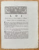 Loi portant r&eacute;union du Comtat d'Avignon &agrave; la France. Donn&eacute;e &agrave; Paris, le 14 septembre 1791.. AVIGNON].