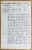 Rapport autographe sign&eacute; du 18 novembre 1914, adress&eacute;e &agrave; Paul von Hindenburg, commandant en chef du front de l'Est.. FALKENHAYN (Erich von).