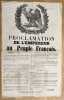 Proclamation de l'Empereur au Peuple Fran&ccedil;ais [23 juillet 1870].. NAPOLEON III.
