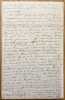 Lettre autographe sign&eacute;e &agrave; Alfred Maury (4 pages sur un bi-feuillet in-8, Rome, 9 avril 1850).. RENAN (Ernest).