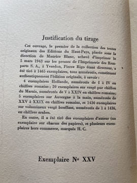 La Lutte avec l'ange. Les Noyers de l'Altenburg. . MALRAUX (André).