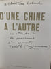 D'une Chine &agrave; l'autre.. CARTIER-BRESSON (Henri) et SARTRE (Jean-Paul).
