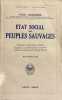 Etat social des peuples sauvages.. DESCAMPS (Paul).