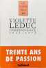 Correspondance (1945-1972).. LEDUC (Violette).