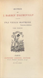 Une vieille maîtresse.