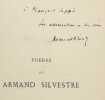 Po&eacute;sies (1872-1878) : La chanson des heures.. SILVESTRE (Armand).