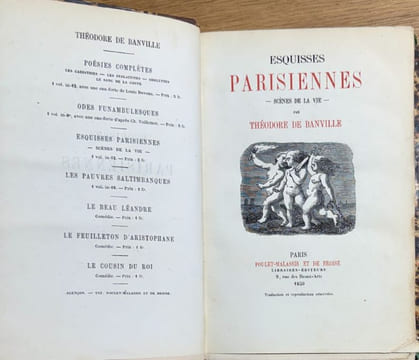 Esquisses parisiennes. Scènes de la vie.. BANVILLE (Théodore de).