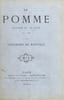 La pomme : com&eacute;die en un acte, en vers.. BANVILLE (Th&eacute;odore de).