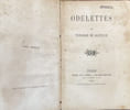 Odelettes.. BANVILLE (Th&eacute;odore de).