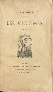 Les victimes. Poésies.