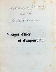 Visages d'hier et d'aujourd'hui.