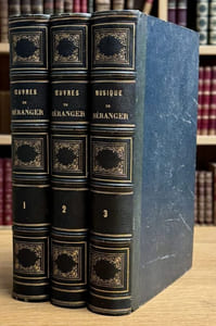 Oeuvres complètes, tomes 1 et 2. + Musique des chansons de P. J de Béranger.
