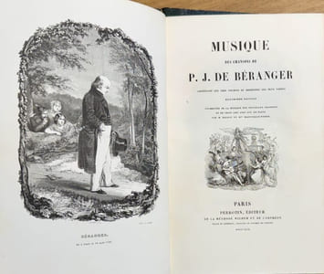 Oeuvres complètes, tomes 1 et 2. + Musique des chansons de P. J de Béranger.