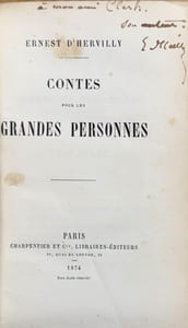 Contes pour les grandes personnes.