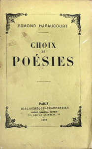 Choix de poésies.