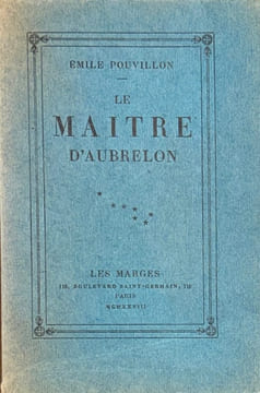 Le Maître d'Aubrelon.. POUVILLON (Emile).