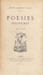 Po&eacute;sies posthumes.. READ (Henri-Charles).