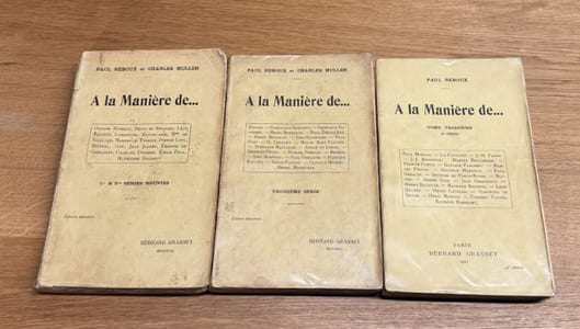 A la manière de... (Première, deuxième, troisième et quatrième séries).
