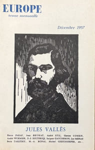Jules Vallès. Numéro spécial de la revue Europe, n° 144, décembre 1957.