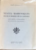 Textes rabbiniques des deux premiers si&egrave;cles chr&eacute;tiens pour servir &agrave; l'intelligence du Nouveau Testament.. BONSIRVEN (Joseph).