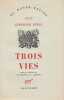 Trois vies. Nouvelles. Traduit de l'américain par Raymond Schwab et Andrée Valette.. STEIN (Gertrude).