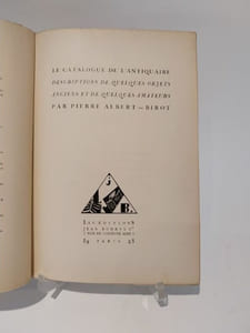 Le Catalogue de l'antiquaire. Description de quelques objets anciens et de quelques amateurs.
