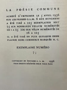 La Poésie commune.