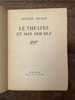 Le th&eacute;&acirc;tre et son double.. ARTAUD (Antonin).
