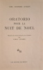 Oratorio pour la nuit de Noël.. SABATHIER-LEVEQUE (Marc).