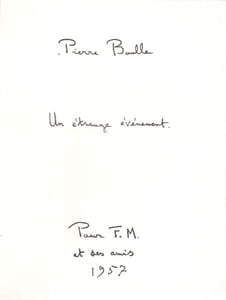 Pour Florentin Mouret et ses Amis.