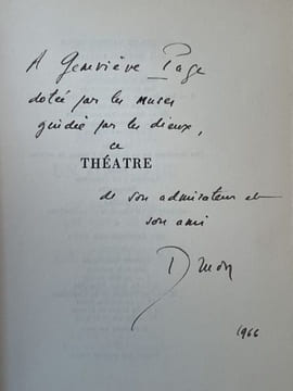 Théâtre (Mégarée, Un voyageur ou a beau parler qui vient de loin, La Contessa ou la volupté d'être).. DRUON (Maurice).
