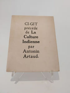 Ci-git, précédé de La culture indienne.