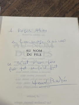 Au nom du fils.. BAZIN (Hervé).