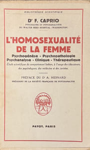 L'Homosexualité de la femme. Préface du Dr A. Hesnard.