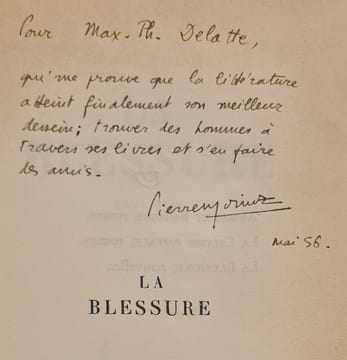 La Blessure. Nouvelles.. MOINOT (Pierre).