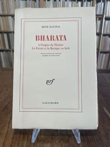Bharata. L'Origine du Théâtre. La Poésie et la Musique en Inde. Traduction de textes sacrés et profanes. Introduction de Jacques Masui.