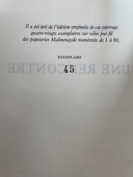 Une rencontre.. KUNDERA (Milan).