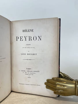 Hélène Peyron. Drame en cinq actes, en vers.. BOUILHET (Louis).
