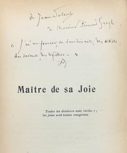 Maître de sa joie.