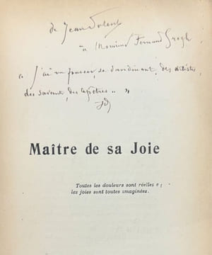 Maître de sa joie.. DOLENT (Jean).