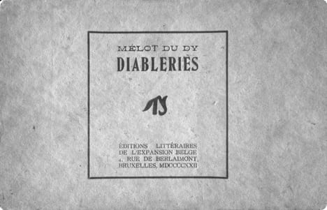 Diableries.. MELOT DU DY.