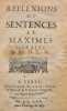 Réflexions ou sentences et maximes morales.. LA ROCHEFOUCAULD]