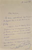 Lettre autographe signée adressée à Madeleine Chapsal.. MONTHERLANT (Henry de).