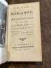 La Vie de Marianne, ou les aventures de Madame la comtesse de***.. MARIVAUX.