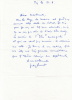 Lettre autographe signée adressée à la comédienne Laurence Bourdil.. GENET (Jean).
