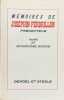 M&eacute;moires de Jos&eacute;phin Perdrillon, pr&eacute;cepteur.. BLANCHE (Jacques-Emile).