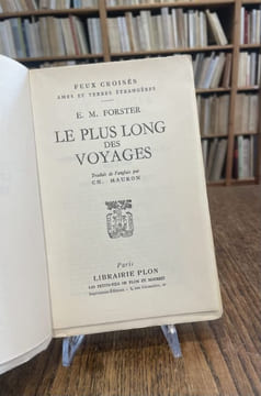 Le plus long des voyages. Traduit de l'anglais par Charles Mauron.. FORSTER (E.M.).