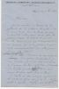 Brouillon autographe signé d'une lettre adressée à Géry-Legrand.. ZOLA (Emile).