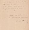 Lettre autographe signée adressée à Emile Zola. ZOLA], ANTOINE (André).
